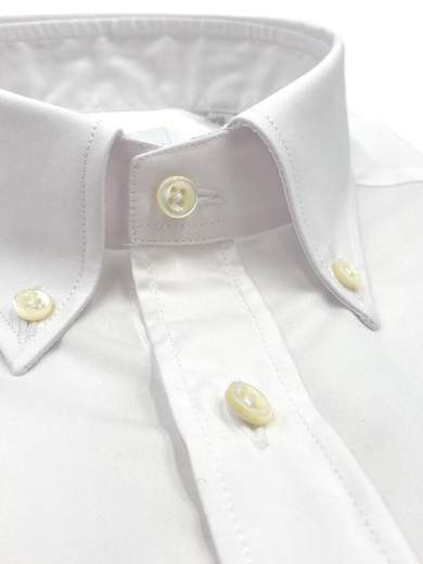 BRANCACCIO CAMICIA BOUTTON DOWN TINTA UNITA BIANCO