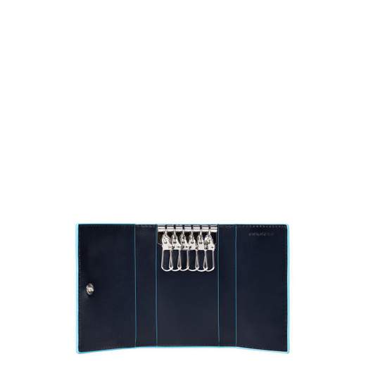 PIQUADRO BLUE SQUARE PORTACHIAVI PELLE