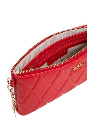 TWINSET MINI BORSA TRAPUNTATA CON LOGO