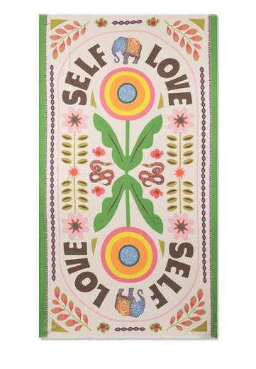 CODELLO SCIARPA STAMPA SELF LOVE 100X180CM