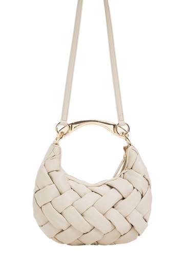 TWINSET BORSA CROISSANT INTRECCIATA