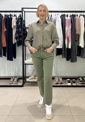 HAVEONE CAMICIA CON RIGHE SOTTILI