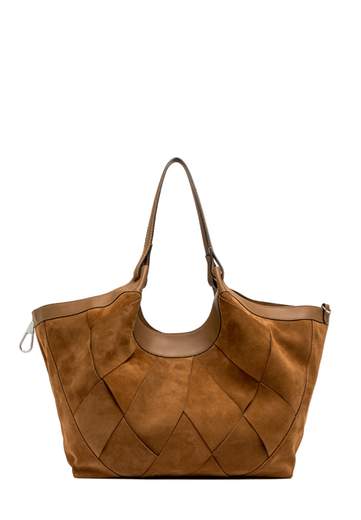 GIANNI CHIARINI BORSA INTRECCIATA IN CAMOSCIO DUA