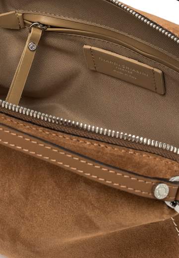 GIANNI CHIARINI BORSA ALIFA IN CAMOSCIO CON BORCHIE