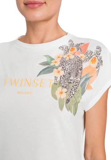 TWINSET T-SHIRT CON RICAMO