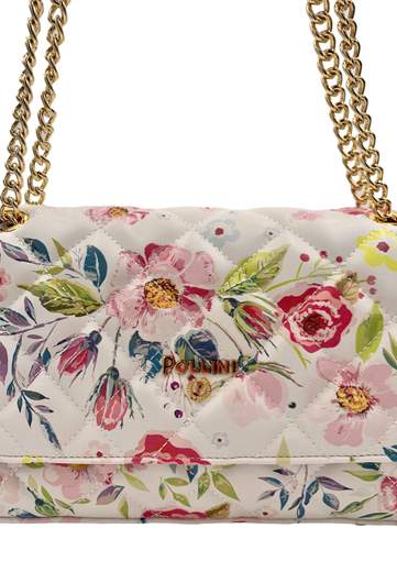 POLLINI BORSA A FIORI CON MANICI IN CATENA
