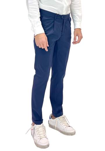 BONHEUR PANTALONI NAGOYA UNA PENCE CON RISVOLTO