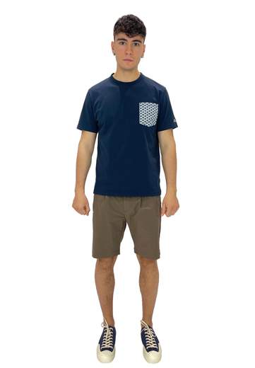 SAINT BARTH T-SHIRT CON DETTAGLI STAMPA TIMONE