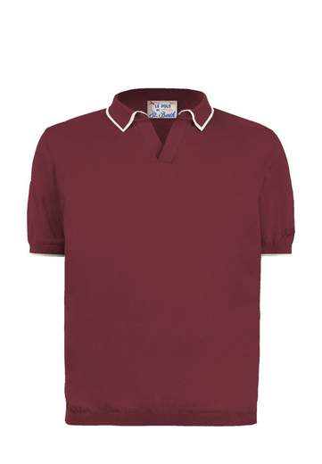 SAINT BARTH POLO IN COTONE CON CONTRASTI