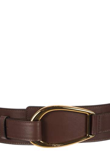 TWINSET CINTURA IN PELLE CON FIBBIA