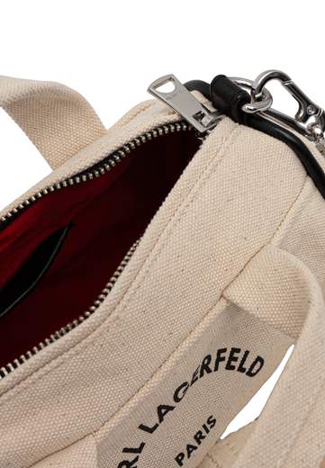 KARL LAGERFELD BAULETTO IN COTONE