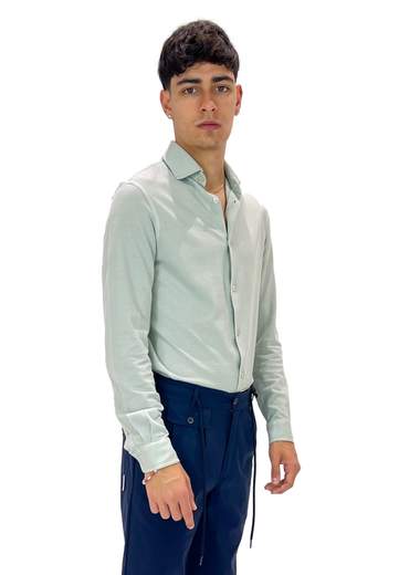 FILIPPO DE LAURENTIIS CAMICIA MANICHE LUNGHE IN COTONE