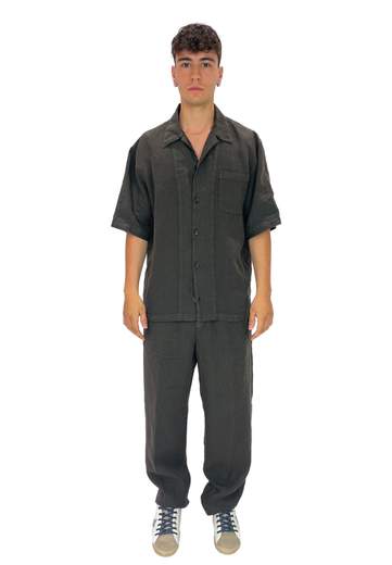 BE ABLE CAMICIA MICKY MANICA CORTA 100% LINO