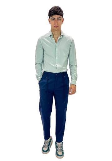 FILIPPO DE LAURENTIIS CAMICIA MANICHE LUNGHE IN COTONE