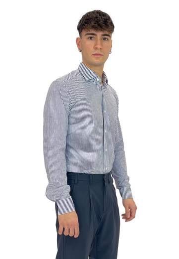 BRANCACCIO CAMICIA NO STIRO A RIGHE