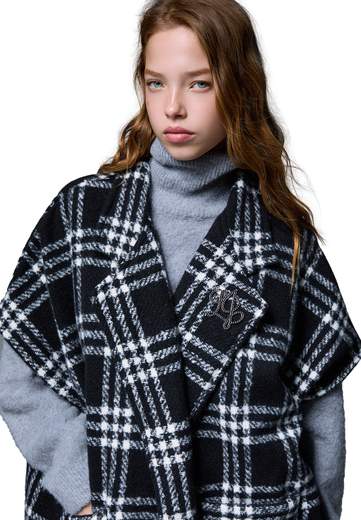 LIU JO PONCHO LUNGO CON FRANGE