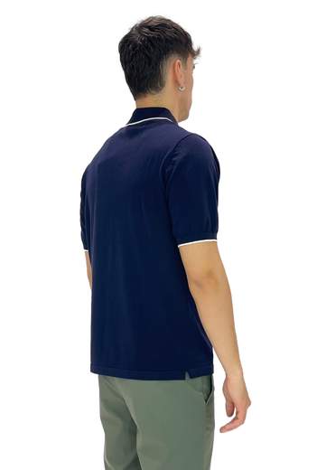 SAINT BARTH POLO IN COTONE CON CONTRASTI