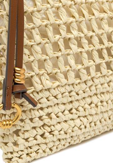 GIANNI CHIARINI CLUTCH IN PAGLIA CROCHET NEFELI