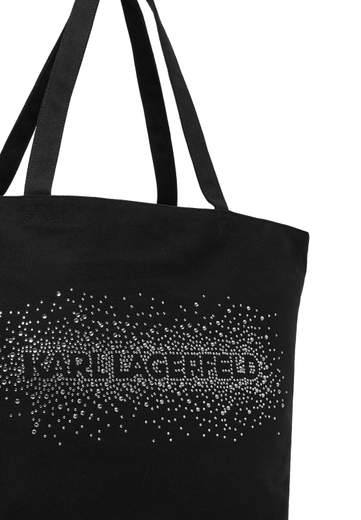 KARL LAGERFELD SHOPPING CON LOGO E STRASS