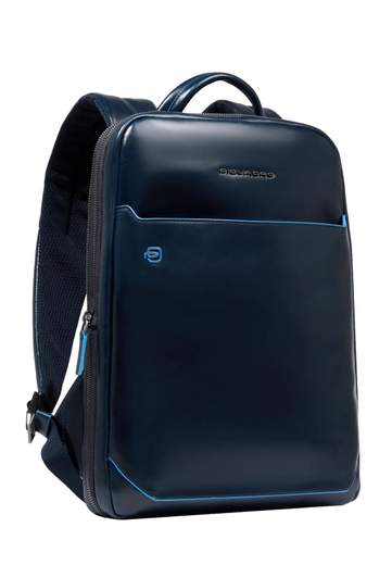 PIQUADRO ZAINO PORTA PC 14'' BLUE SQUARE