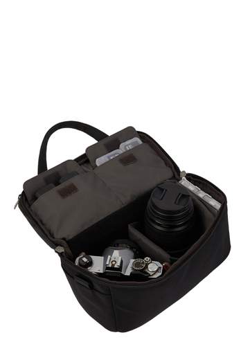 PIQUADRO BORSA FOTOGRAFICA IN TESSUTO E PELLE