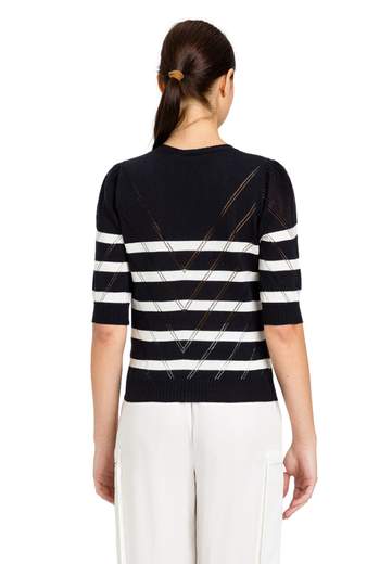 TWINSET MAGLIA IN COTONE A RIGHE