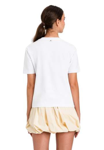 TWINSET ACTITUDE T-SHIRT CON APPLICAZIONI