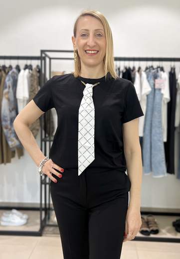 RELISH T-SHIRT ANDRE CON CRAVATTA