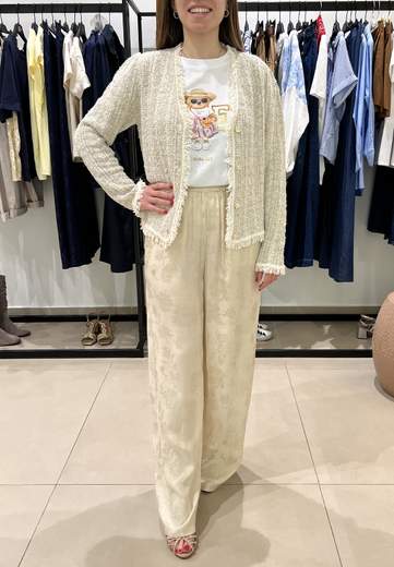 HAVEONE PANTALONE CON STAMPA FIORI