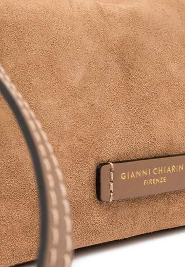 GIANNI CHIARINI POCHETTE IN CAMOSCIO NORA
