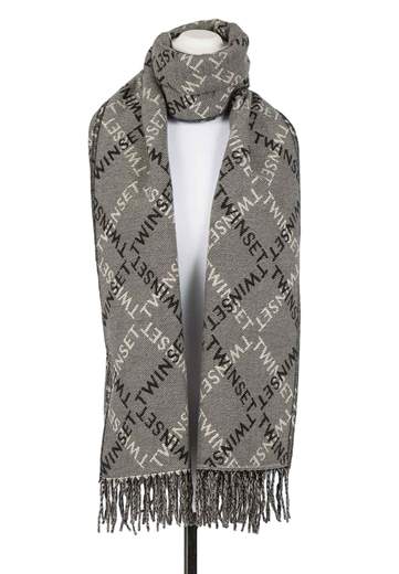 TWINSET SCIARPA CON FRANGE
