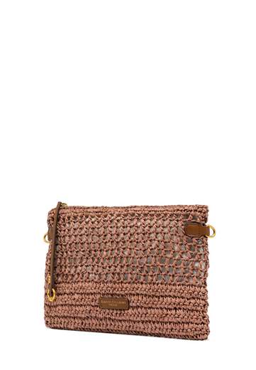 GIANNI CHIARINI CLUTCH IN PAGLIA CROCHET NEFELI