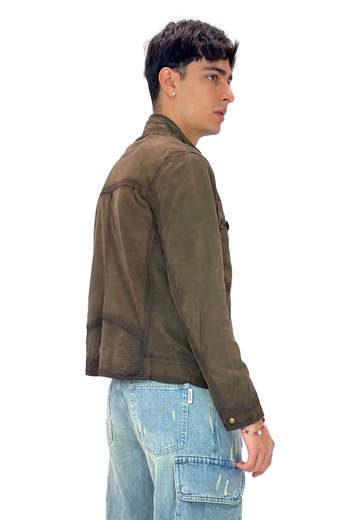 THE JACK LEATHERS GIUBBINO ANDREW BURNED SUEDE