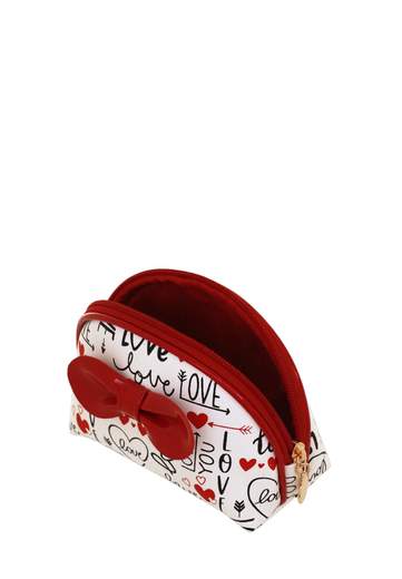 CAMOMILLA POUCH S LOVE BIANCO