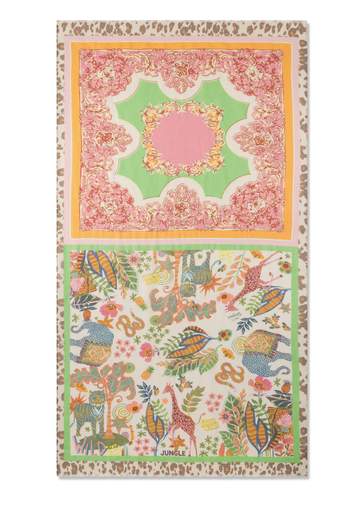CODELLO SCIARPA STAMPA JUNGLE 90X180CM