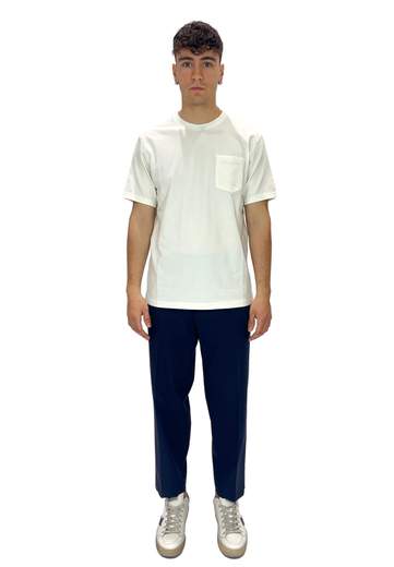 SAINT BARTH T-SHIRT CON TASCHINO IN PIQUET DI COTONE