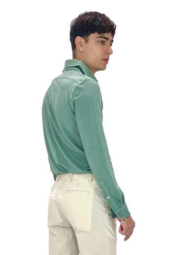 FILIPPO DE LAURENTIIS CAMICIA MANICHE LUNGHE IN COTONE