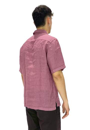 MASTRICAMICIAI CAMICIA MANICA CORTA 100% LINO