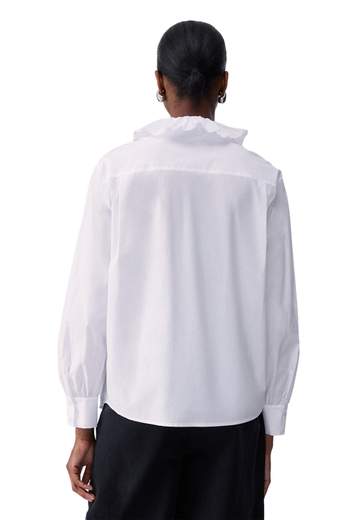 LIU JO CAMICIA IN POPELINE CON ROUCHES