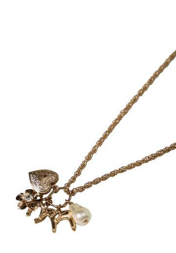 TWINSET COLLANA CON CIONDOLI E PERLA