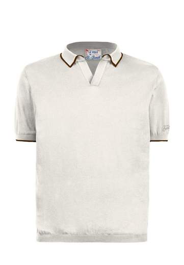 SAINT BARTH POLO IN COTONE CON CONTRASTI