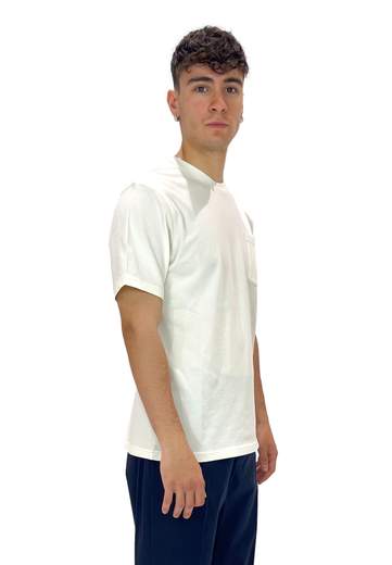 SAINT BARTH T-SHIRT CON TASCHINO IN PIQUET DI COTONE