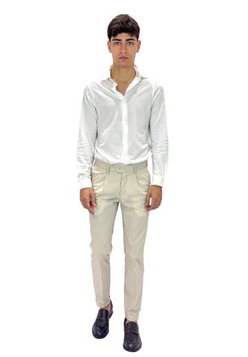 FILIPPO DE LAURENTIIS CAMICIA MANICHE LUNGHE IN COTONE
