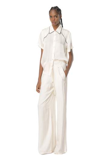 PINKO PANTALONE TWILL VISCOSA