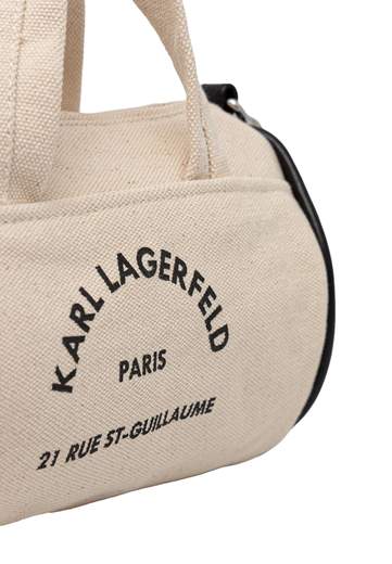 KARL LAGERFELD BAULETTO IN COTONE