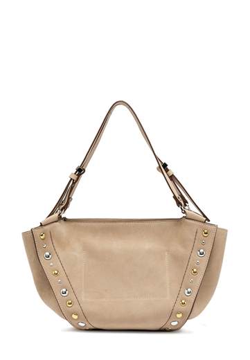 GIANNI CHIARINI BORSA IN CAMOSCIO CON BORCHIE BLOOM