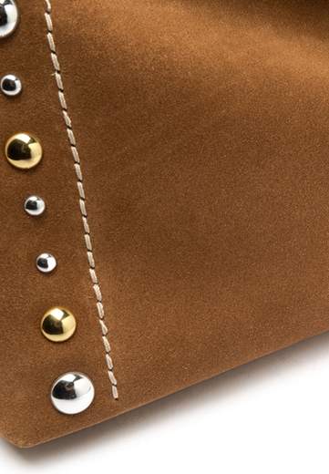 GIANNI CHIARINI BORSA IN CAMOSCIO CON BORCHIE ELISA