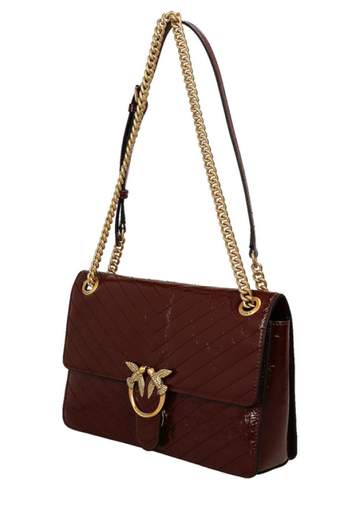 PINKO BORSA LOVE ONE CLASSIC NEW SHINY CALF