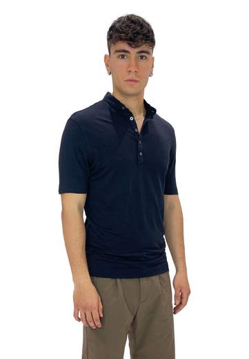 FILIPPO DE LAURENTIIS CAMICIA COREANA MANICA CORTA IN LINO
