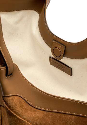 GIANNI CHIARINI BORSA INTRECCIATA IN CAMOSCIO DUA